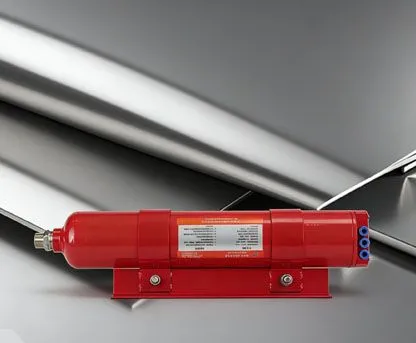 Hanging dry powder fire extinguishing device