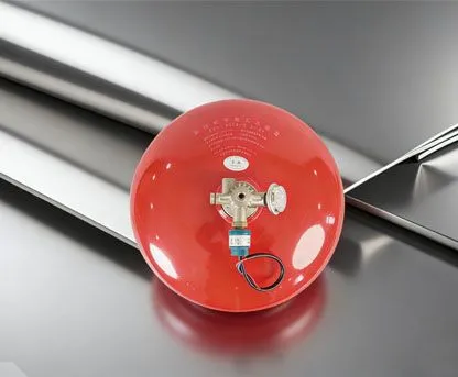 Hanging dry powder fire extinguishing device