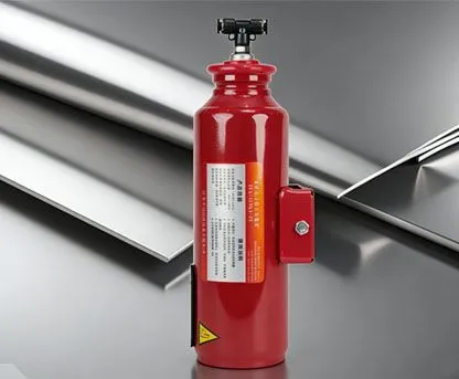 Hanging dry powder fire extinguishing device